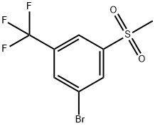 3-Bromo-5-(methylsulfonyl)benzotrifluoride 구조식 이미지