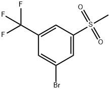 3-Bromo-5-(methylsulfonyl)benzotrifluoride Structure