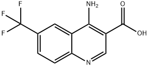 4-아미노-6-(트리플루오로메틸)퀴놀린-3-카르복실산 구조식 이미지