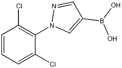 1-(2,6-디클로로페닐)-1H-피라졸-4-일보론산 구조식 이미지