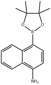4-(4,4,5,5-Tetramethyl-1,3,2-dioxaborolan-2-yl)naphthalen-1-amine Structure