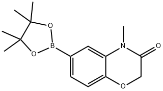 4-Methyl-6-(4,4,5,5-tetramethyl-1,3,2-dioxaborolan-2-yl)-2H-benzo[b][1,4]oxazin-3(4H)-one Structure