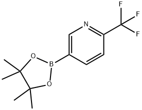 5-(4,4,5,5-Tetramethyl-1,3,2-dioxaborolan-2-yl)-2-(trifluoromethyl)pyridine Structure