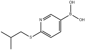 6-(이소부틸티오)피리딘-3-보론산 구조식 이미지