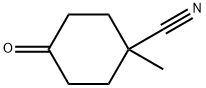 1-methyl-4-oxocyclohexanecarbonitrile Structure