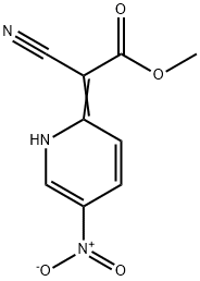 (Z)-Methyl 2-cyano-2-(5-nitropyridin-2(1H)-ylidene)acetate 구조식 이미지