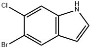 5-бром-6-хлориндол структурированное изображение
