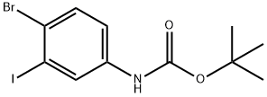 tert-부틸4-브로모-3-요오도페닐카르바메이트 구조식 이미지