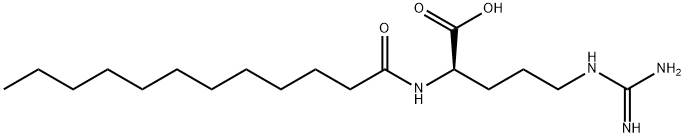 N2-(1-Oxododecyl)-D-arginine 구조식 이미지