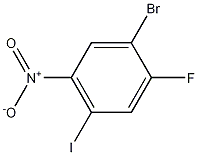 1-브로모-2-플루오로-4-요오도-5-니트로벤젠 구조식 이미지