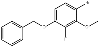 1-(Benzyloxy)-4-bromo-2-fluoro-3-methoxybenzene Structure