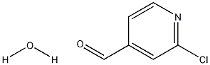 2-Chloro-4-formylpyridine hydrate Structure