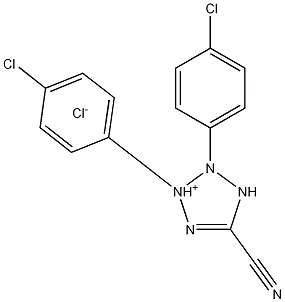 2,3-bis(4-Chlorophenyl)-5-cyano-2H-tetrazolium chloride Structure