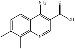 4-아미노-7,8-디메틸퀴놀린-3-카르복실산 구조식 이미지