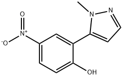 2-(2-Methyl-2H-pyrazol-3-yl)-4-nitrophenol 구조식 이미지