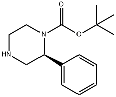 S-1-Boc-2-페닐피페라진 구조식 이미지