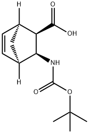 (1S,2R,3S,4R)-3-(tert-butoxycarbonylamino)bicyclo[2.2.1]hept-5-ene-2-carboxylic acid Structure