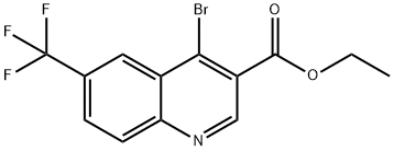 4-Bromo-6-(trifluoromethyl)quinoline-3-carboxylic acid ethyl ester Structure