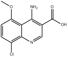 4-Amino-8-chloro-5-methoxyquinoline-3-carboxylic acid Structure