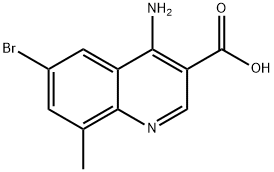 4-Amino-6-bromo-8-methylquinoline-3-carboxylic acid Structure