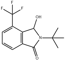 2-t-Butyl-3-hydroxy-4-trifluoromethylisoindolin-1-one Structure
