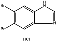 5,6-디브로모벤조이미다졸,HCl 구조식 이미지