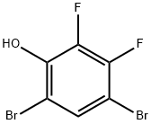4,6-Dibromo-2,3-difluorophenol Structure