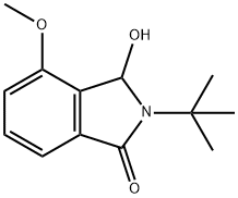 2-tert-부틸-3-히드록시-4-메톡시이소인돌린-1-온 구조식 이미지