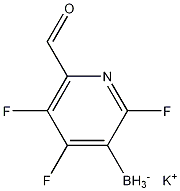 칼륨트리플루오로(6-포르밀피리딘-3-일)보레이트 구조식 이미지