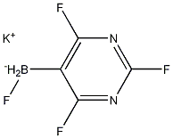 칼륨트리플루오로(2-플루오로피리미딘-5-일)보레이트 구조식 이미지