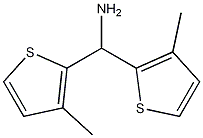 비스(3-메틸티오펜-2-일)메탄아민 구조식 이미지