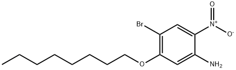 4-브로모-2-니트로-5-옥틸옥시아닐린 구조식 이미지