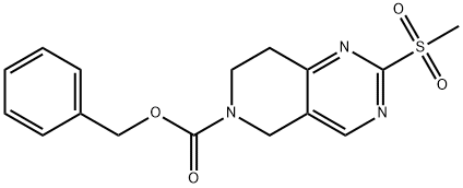 Benzyl 2-(methylsulfonyl)-7,8-dihydropyrido[4,3-d]pyrimidine-6(5H)-carboxylate Structure
