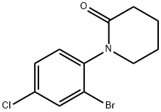 1-(2-브로모-4-클로로페닐)피페리딘-2-온 구조식 이미지