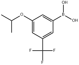 3-Isopropoxy-5-trifluoromethylphenylboronic acid Structure