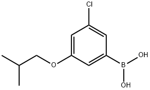 3-Chloro-5-isobutoxyphenylboronic acid 구조식 이미지