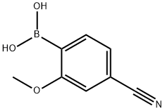 4-Cyano-2-methoxyphenylboronic acid Structure