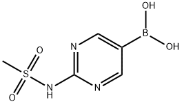 2-(메틸설폰아미도)피리미딘-5-보론산 구조식 이미지