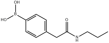 4-(2-Oxo-2-(propylamino)ethyl)phenylboronic acid Structure
