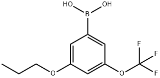 3-Propoxy-5-(trifluoromethoxy)phenylboronic acid Structure