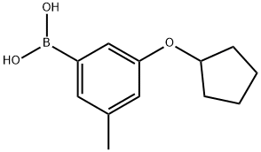 3-(Cyclopentyloxy)-5-methylphenylboronic acid Structure