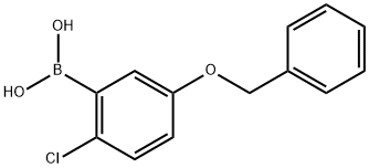 5-Benzyloxy-2-chlorophenylboronic acid Structure