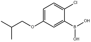 2-Chloro-5-isobutoxyphenylboronic acid Structure
