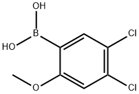 4,5-디클로로-2-메톡시페닐보론산 구조식 이미지