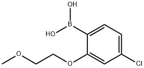 4-Chloro-2-(2-methoxyethoxy)phenylboronic acid 구조식 이미지