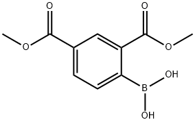 2,4-Bis(Methoxycarbonyl)phenylboronic acid Structure