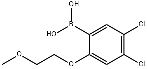 4,5-디클로로-2-(2-메톡시에톡시)페닐보론산 구조식 이미지
