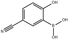 5-Cyano-2-hydroxyphenylboronic acid Structure