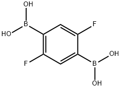 2,5-Difluoro-1,4-phenylenediboronic acid Structure