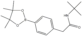 N-tert-Butyl-2-(4-(4,4,5,5-tetramethyl-1,3,2-dioxaborolan-2-yl)phenyl)acetamide Structure